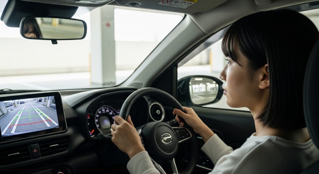 バックモニターは必要？駐車が苦手な女性の安心装備