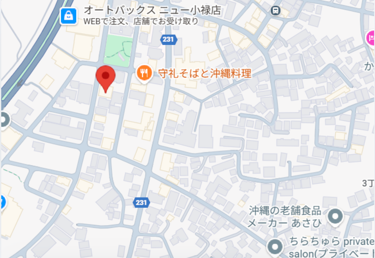 カーマッチ那覇店 Googleマップ
