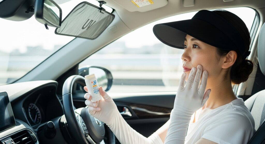 日焼けが気になる女性へ｜車内の紫外線対策を解説